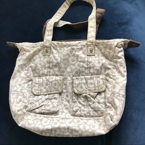 Thirty one Leopard print canvas shoulder‎ bag